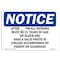 Signmission OSHA Notice Sign, 7" Height, Rigid Plastic, After Pm All Patrons Must Be 21 Years Sign, Landscape OS-NS-P-710-L-10066 - alternate 1